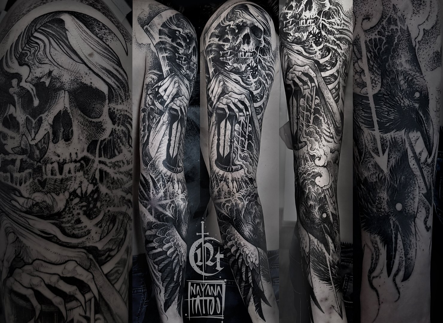 grimreaper-tattoo-sleeve