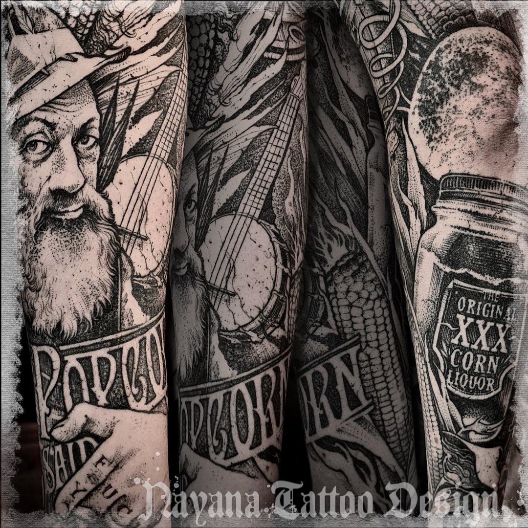 Moonshine whiskey sleeve