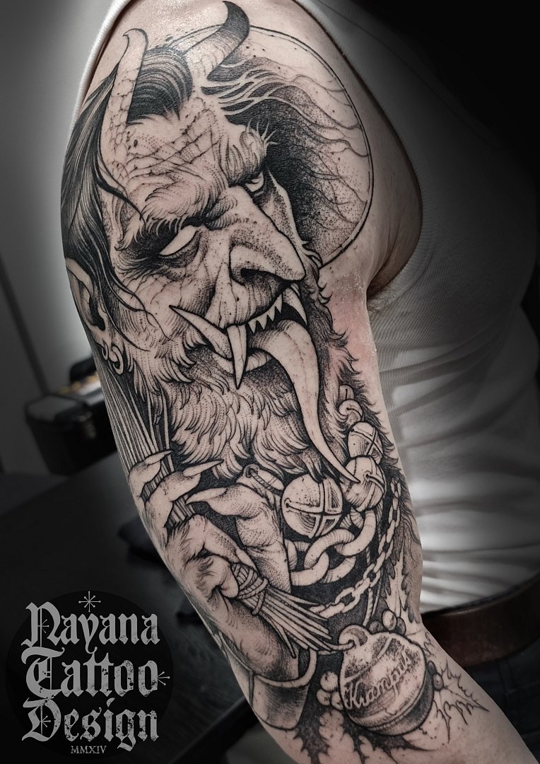 Krampus z pražské tattoo konvence