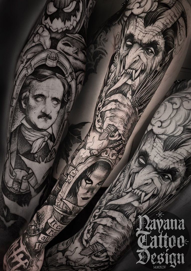 Halloween sleeve